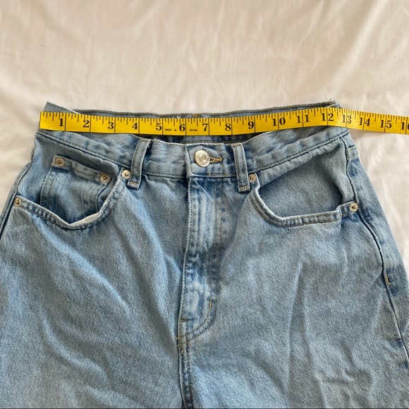 Zara high rise wide leg cropped jeans - Picture 4 of 10